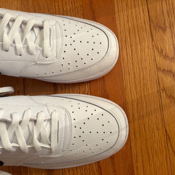 Nike Court Vision Mid White Black size 14 VGUC with box - Picture 2 of 7